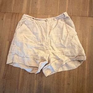 Faithfull the Brand Linen Shorts High Waisted